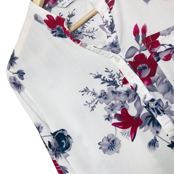 Floral Long Sleeve Blouse Size Small - Picture 4 of 6